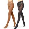 Merry Style Collant Donna 60 DEN a Rombi GB-328 | Fantasia geometrica a linee incrociate, tessuto elasticizzato, colori classici e vivaci, per gonne e vestiti