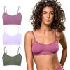 FOCENZA Reggiseno Donna Senza Ferretto Microfibra Spalla Stretta, 3 Pezzi | Brassiere Elasticizzata in Vari Colori, Made in Italy