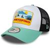 New Era Trucker cap A-Frame - Cappello Estivo in Rete con Logo Applicato sul Davanti - Cappello Snapback alla Moda per Uomo e Donna - Regolabile - Vari Colori