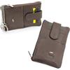 JAGUAR - Portachiavi Uomo, Portachiavi in Pelle Vera Dotato di 1 Cerniera con Catena e Tasche Portacarte di Credito con Protezione RFID, Arriva in Scatola Firmata Adatta per Regali e Sorprese