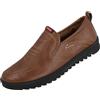 generisch Scarpe in pelle da uomo senza lacci - Mocassini da uomo in morbida pelle medievale Slipper On Business Scarpe Classiche Scarpe basse da guida fatte a mano