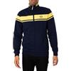 Sergio Tacchini Uomo Giacca Sportiva Damarindo, Maritime Blue/Lemon Drop