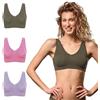 FOCENZA Reggiseno Senza Ferretto Spalla Larga | 3 Pezzi | Vari Colori | Brassiere Donna in Microfibra Elasticizzata | Made in Italy