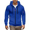 duaicnvow Felpa Uomo con Zip e Cappuccio Leggera Hoodie da Lavoro Manica Lunga | Giacca Militare Felpe Cotone con Cerniera Cotone Trekking Giacca Sportiva Autunno Taglie Forti Sweatshirt con Tasche Inverno