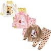 XM-Amigo 3 Set Pigiami a Maniche Lunghe in Cotone Bambina,6Mesi-7Anni | 6 pezzi, completo pigiami morbido in cotone, ideale per casa, utilizzabile anche come sottostrato nella mezza stagione.