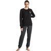 Coconuda Pigiama Donna Invernale Lungo 100% Caldo Cotone Interlock in Scatola Idea Regalo di Natale Pigiama Donna Cotone Lungo Adulto Ragazza Fantasie Eleganti