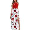Geagodelia Abito Lungo Monospalla da Donna Abito da Sera Sexy con Spacco Trendy e Chic