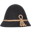 Steigenhöfer Manufaktur Steigenhöfer, cappello originale da uomo, cappello da trekking, cappello da passeggio, cappello Heinrich - 100% lana vergine, tesa stretta e cordoncino, fedele compagno per foreste, escursioni o