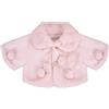 iEFiEL Neonato Infantile Bambina Giacche Invernali Pelliccia Ecologica Cappotto Giacca del Mantello con Pompon Giubbotto Mantellina Poncho Vestiti Caldi Spessi Felpa