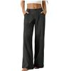 Bgvowivh Pantaloni Ragno Donna Estivi Pantaloni Estivi Casual da Donna a Gamba Dritta e Larga, Modello Ampio a Vita Alta, Ideali per Il Libero o Le Vacanze, con Tasche. Tuta