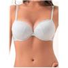 LORMAR Reggiseno Balconcino Double Pizzo Push up Super Imbottito AA8