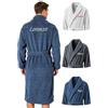 KDO MAGIC Accappatoio da bagno personalizzato per uomo | Idea regalo | 100% cotone | Nome ricamato | Regalo per la festa del papà | Papà | Nonno | Compleanno | Natale