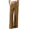 Bgvowivh Pantaloni Ragno Donna Estivi Pantaloni Estivi Casual da Donna a Gamba Dritta e Larga, Modello Ampio a Vita Alta, Ideali per Il Libero o Le Vacanze, con Tasche. Tuta