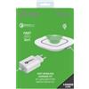 Celly WLKIT3IN1WH Caricabatterie per dispositivi mobili Telefono cellulare, Smartphone, Tablet Bianco USB Carica wireless Ricarica rapida Interno