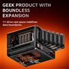 StarTech WTR MAX - Mini-PC barebone con 11 alloggiamenti per NAS - Senza RAM e SSD - AMD Ryzen 7 PRO 8845HS, 8 core, fino a 5,1 GHz - HDMI/DP/USB4 per tre monitor - 2x 2,5G + 2x 10G LAN