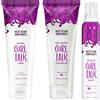 Not Your Mother's Curl Talk Defining Curl Cream, gel e schiuma per styling crespo Control (confezione da 3) - 240 g crema, 180 g di schiuma bianca