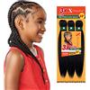 Sensationnel X-Pression - Trecce pre-allungate, per bambini, 71 cm, 1 pezzo, 2 marrone scuro