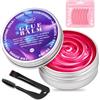 Uheltosly Colla Solida per Lifting Ciglia, Crema Adesiva per Bigodini e Pad in Silicone
