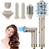 Anluomafuy Spazzola Asciugacapelli 5 in 1 Multifunzione, Ferro Arricciacapelli Ad Aria Calda, Air Styler Set con 3 Temperature, Spazzola Modellante Ad Aria per Capelli Ricci, Voluminosi o Lisciati