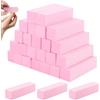 ASelected Buffer per unghie, 24 pezzi, rosa, in spugna morbida, per manicure, pedicure, nail art e studio, 95 x 25 x 25 mm
