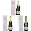 Taittinger Champagne Cuvée Prestige Brut 12,5% Vol. 0,75l in Giftbox (Confezione da 3)
