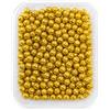 DFPRIME Decorazioni in Zucchero Tonde Commestibili 60 g - Perline di Zucchero per Torte, Cupcake, Biscotti e Cake Design - Decorazioni torta (Perline ORO 0,6 MM)