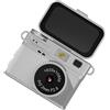 Wiffe Videocamera digitale con ricarica di tipo C, colore bianco | Fotocamera digitale portatile con schermo capovolto con batteria da 2000 mAh, ricarica di tipo C, per fotografia e video