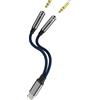 zoyuzan Splitter audio da USB C a doppio AUX (2 in 1) per Apple 3,5 mm cuffie microfono adattatore jack per iPhone 16 tipo C auricolare dongle compatibile per Samsung per iPad Android Converter accessori