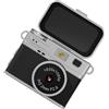 Wiffe Videocamera digitale con ricarica di tipo C, colore nero | Fotocamera digitale portatile con schermo capovolto con batteria da 2000 mAh, ricarica di tipo C, per fotografia e video