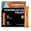 Promopharma Vitamina D3+K2 Liposomiale Pocket Integratore 30 stick
