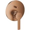 GROHE Lineare Miscelatore Vasca a Incasso con Deviatore 2 Vie, Oro Rosa Spazzolato, 24064DL1