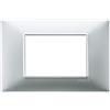 Vimar Placca 3 m, Argento Opaco (Confezione da 6)