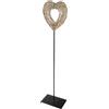 GILDE Candelabro Golden Heart in ferro, colore oro opaco, altezza 121 cm x larghezza 24 cm, a forma di cuore