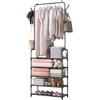CREVICOSTA QUALITY MARK MARCAS DE CALIDAD - Scarpiera e appendiabiti AM, 5 ripiani, 16 tubi 60 x 29,5 x 170 cm