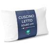 Caleffi Cuscino Letto, Guanciale Microfibra 50x80 cm, Sfoderabile Lavabile | morbido e traspirante, federa removibile, per dormire, guanciale matrimoniale una piazza e mezza