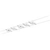 Paulmann sistema di cavi per faretti Mac II, 94134, bianco, 5 punti luce con cavi e trafo, max. 10 W, GU 5,3, lampadine non incluse