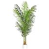 ProDeco Palma artificiale 1,8 m in finta seta verde realistica decorativa alta piante in vaso finte per camera da letto, soggiorno, ufficio, decorazione per interni ed esterni