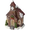Viscio Trading 172233 Casetta Natale con LED, Resina, Multicolore, 10 x 10 x 15 cm