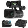JVC Kit JVC Camcorder GY-HM600E + 2 batterie al litio SSL-JVC50 - IDX + 1 caricabatteria simultaneo LC-2J - IDX