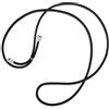 mtb more energy® Corda di Ricambio per Collana Smartphone - Nero - compresi Cappucci protettivi (Argento) - cuerda de intercambio de Tirante Catena Banda