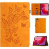 CASAFUNY Custodia Cover per Lenovo Tab M11 11 Pollici 2024 Protettiva con Supporto e Auto Svegliati/Sonno Cover per Lenovo Tab M11 Tablet (TB330FU/TB330XU) Tablet, Arancia