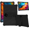 CONAPIKA Cover per TCL NXTPAPER 14, Ultrasottile Antiurto AntiGraffio Protettiva Cover con Supporto Integrato Regolabile Leggero Custodia Protettiva in Silicone TPU Morbida Case,Nero