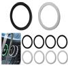 YANINEE 10 anelli in metallo ultra sottili in 2 colori per Magsafe Ring Sticker Magnet, anello magnetico per cellulare