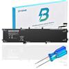 BYENE 6GTPY - Batteria di ricambio per Dell XPS 15 9550 7590 9560 9570 Precision 5530 5520 5510 M5520 Series 5XJ28 GPM03 5041C 5D91C P2719H
