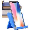 Generic Supporto per telefono da scrivania, pieghevole, per ufficio, inclinazione multi-angolo regolabile, con base in silicone antiscivolo e telaio per cellulare, accessori da scrivania e casa