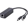 10Gtek PoE Splitter, 10/100/1000Mbps, IEEE 802.3af/at, 48V to 24V, 0.5A, 100 Meters Link