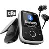 OAKCASTLE MP250 Lettore MP3 Bluetooth con Clip Sportiva e 34h di batteria | Auricolari inclusi | Memoria 16GB, espandibile a 128GB | Schermo HD a colori | | SD e USB-C