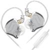 CCA KZ ZSN PRO - Cuffie per monitor da 5,1 cm, 1BA+1DD 5 driver IEM, con copertura in metallo, auricolari HiFi cablati, con cavo staccabile a 2 pin, per musicisti, DJ batteristi audiofili