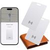 XTVTX Wallet Tracker per Android Portafoglio Tracker Card Sottile 2mm Compatibile Google My Device Trova App (solo Android), IP68 Impermeabile, Ricarica Senza Fili Tracker Card per Valigia/Borse, 2
