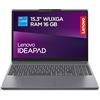 Lenovo IdeaPad Slim 3 Notebook 15.3'' IPS WUXGA (1920x1200), Intel Core i5-13420H, RAM 16GB, 512GB SSD, Windows 11 Home, WiFi 6 - Luna Grey